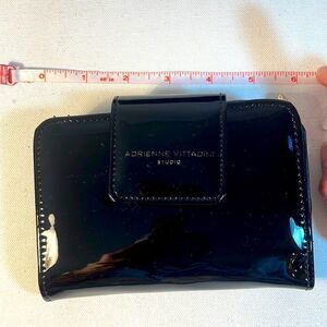 Adrienne Vittadini black patent leather wallet